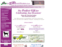 Tablet Screenshot of mvgiftcertificates.com